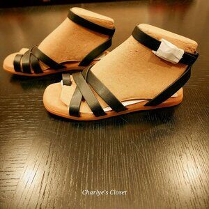 Style & Co. Parnikka Vegan Leather Criss-Cross Boho‎ Slingback Sandals Sz.5.5